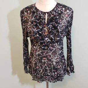 Nue Options Semi Sheer Black White Pink Longsleeve